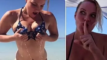 Putar Ssst! publik bj & cum pada payudara di pantai yang ramai