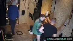 play Curvy MILF Enjoys Glory Hole Dildo Action in Wild Orgy